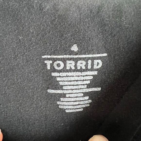 Torrid Plus Size 4 Black Bike Short Playsuit Casual romper - Picture 4 of 7